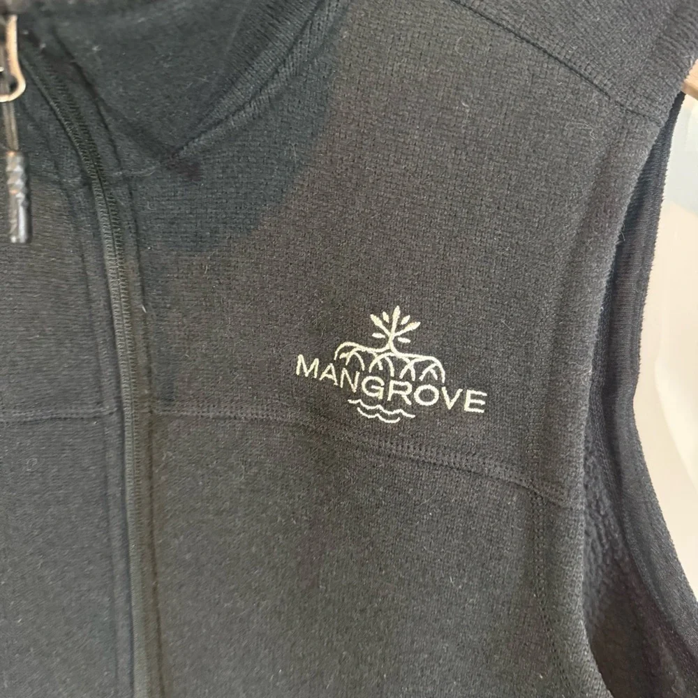 THE NORTH FACE Mens Fleece Black Vest Medium Logo